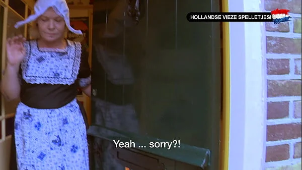 Dutch Dirty Games - Visiting a Dutch MILF with Creampie (FULL SCENE with ENGLISH Subtitles!) - Nederlands gesproken!