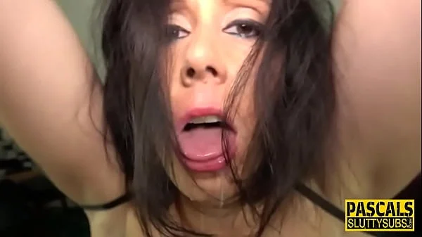 Real bdsm skank sucking and fucking