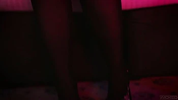 Spicy busty angel in stockings Lena Paul fucked in the night