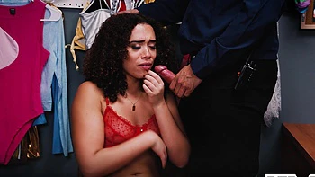 Four pornstars share one huge cock in an intense interracial scene