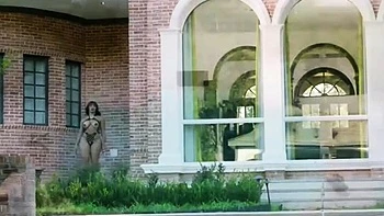 Horny busty blonde babe with big boobs