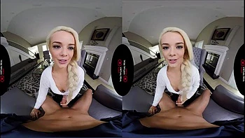 Blonde vr: Blowjob, Doggy  Cowgirl Porn
