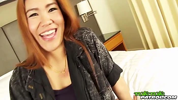 Sexy Thai Girl Rubs Thick Cum All Over Body