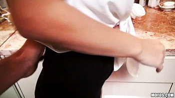 Rough reverse cowgirl pose fuck with a hot blonde Natalia Starr