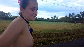 Close up with teen blonde sex doll rubbing her cunt