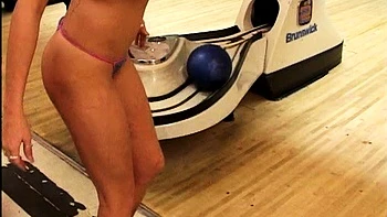 Blonde and brunette lesbian girls licking and toying