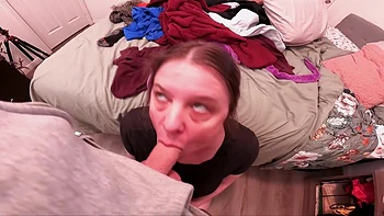 Stepson Dumps His Load In His Stepmom