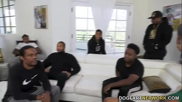 Cory Chase's first interracial blowbang