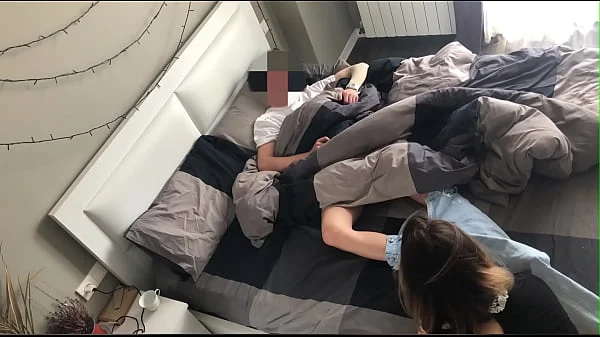 The maid sucked a dick and straddled her boss