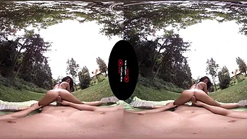 Kate outdoor sex: Blowjob, Doggy  Cowgirl VR Porn