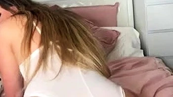 Daddyswallet Masturbates In White Lingerie With Dildo