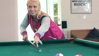 Blonde Marsha May with long hair enjoys passionate sex with her boyfriend