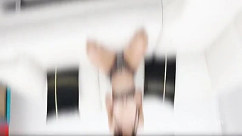 Braces Babe Alicia Trece Swallows After 5 on 1 Interracial DP