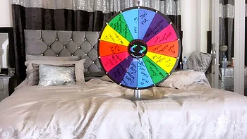 Non stop blonde with big boobs cock jerks off on the bed