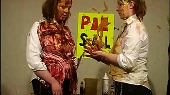 Pie Stall Messy Fight: Fetish, Wam  Splosh Porn