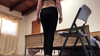 Annoying Stepbrother Gets In My Pussy While I Do Yoga