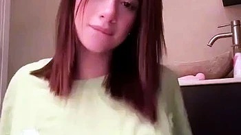 Petite small tit babe with perfect pussy masturbates