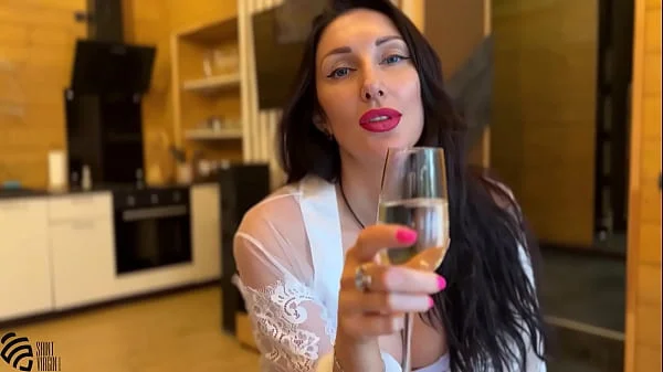 Mom seduces step-son in the kitchen.