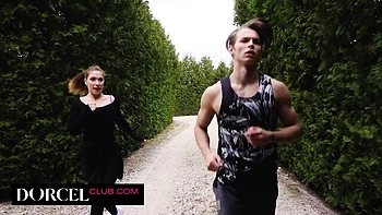 Spooning porn with cheerful Sata Jones from Dorcel Club