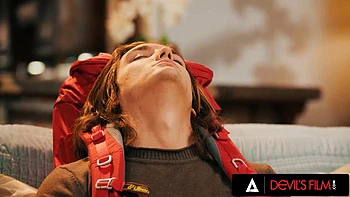 DEVILS FILM - Busty Stepmom Gets Horny While Catching Her Stepson Jerking And Finishes Him Off: Porn