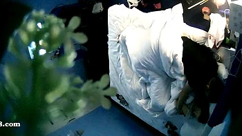 Real amateur teen fucks while babes watch