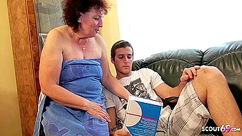 Extreme Old And Ugly Gilf Granny Give Virgin Boy His First Time Sex