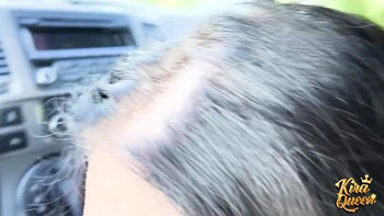 Kira Queen Is Rescued From The Road And Fucks Her Helpful Driver