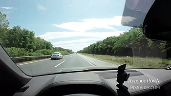 Golden Shower Pissing Through The Window And Washing My New Car With Pee