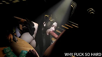 3D Big Boobs Slut Asian Whore Cheating with Big Cock Stranger