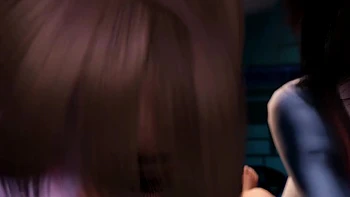 3D Threesome Sex with Two Hot Japanese Lingerie Model