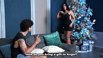 Hard Sex Gifts from Step Son's Best Friend - Thiago Lopez & Lina Henao Big Tits MILF