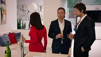 Two guys fucked Lana Rhoades in an intense threesome.