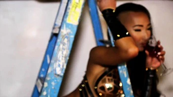 Busty brunette with big boobs rides cock