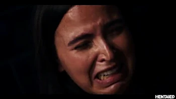 Uncensored Latina Brunette with Big Natural Tits Gets Hardcore Rough Sex from Massive Monster Cock in Toilet