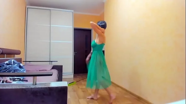 Hot Myla Angel in green transparent dress!