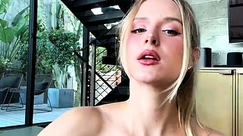 Small titted babe toys her pussy on webcam