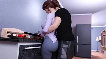 Stepmom Gets Ass Grinding From 18 Year Old Step Son - Mature & Horny