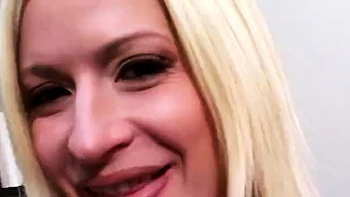 Blonde euro babe licked