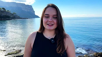 Mexicana blowjob with her big boobs