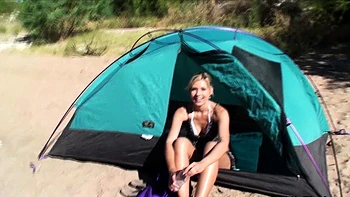 Brunette Amateur Nailed Outdoors In Public