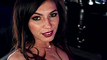 Brunette Gianna Gem has sex with her boyfriend Madison in a passionate session.