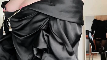 Sexy teen ebony solo toy masturbation