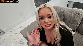 Busty blonde slut fucked in POV