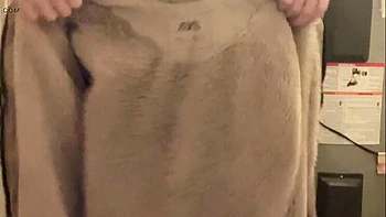 Hairy Japanese Teen Hana Shows Tiny Tits After Shower