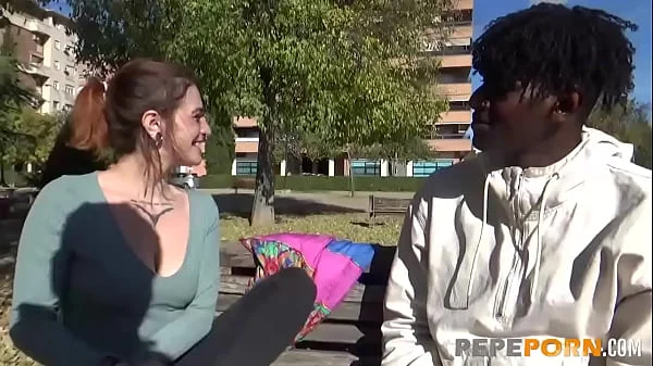 Malafalda takes the BLACK COCK CHALLENGE! She has great fun at HER FIRST INTERRACIAL