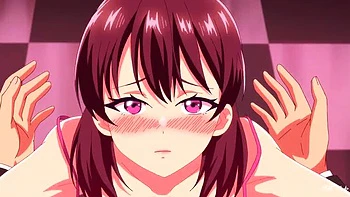 Harder Hentai Sex - Anime Girl Ahegao Cumshot on Big Tits