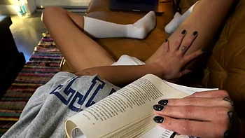 Julia Geltsman Masturbates On The Couch POV