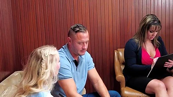 Fat dick for thick milf doctor and petite teen on therapy