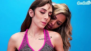 Cam Soda featuring Dani Blu and Caitlin Bell's big tits clip