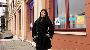 Nicole Black gets her long black hair pulled during passionate sex